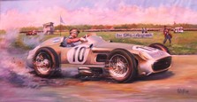 051 Fangio sobre un Mercedes  en Aintree